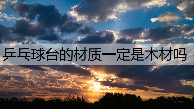 <strong>乒乓球台的材质一定是木材吗</strong>